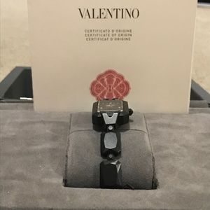 Authentic Valentino black Mini Gemme watch